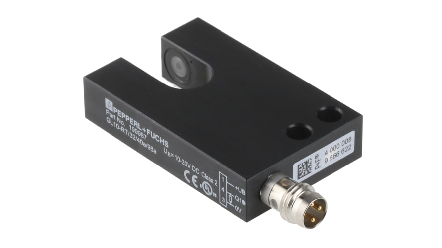 GL10-RT/32/40A/98A, Pepperl + Fuchs Through Beam Photoelectric Sensor, Fork Sensor, 10 mm Detection Range – Model: GL10-RT/32/40A/98A