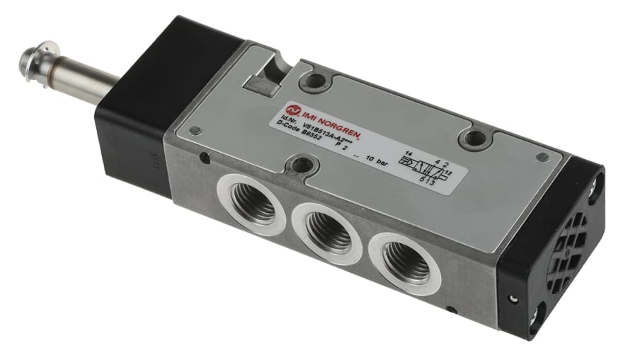 Norgren 5/2 Pneumatic Solenoid Valve - Solenoid/Pilot G 1/4 V60 Series – Model: V61B513A-A2000