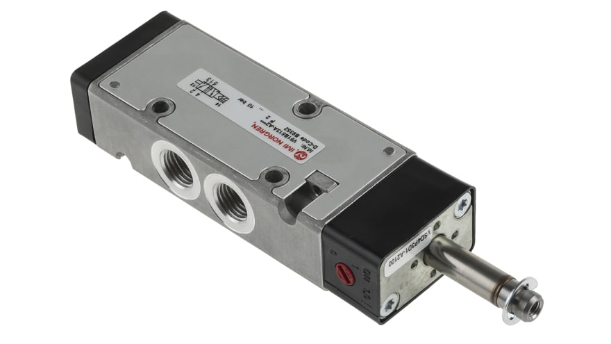 Norgren 5/2 Pneumatic Solenoid Valve - Solenoid/Pilot G 1/4 V60 Series – Model: V61B513A-A2000