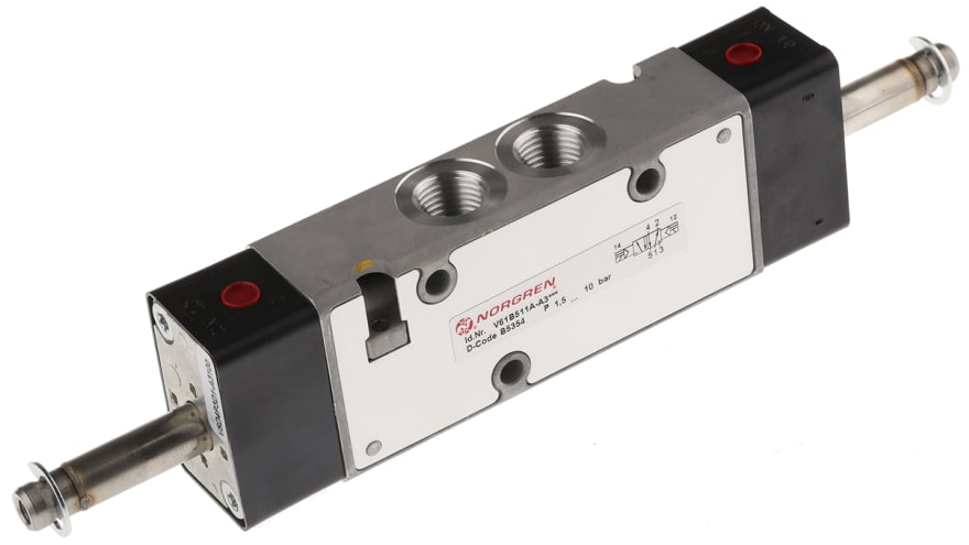 IMI Norgren 5/2 Pneumatic Solenoid Valve - Solenoid/Pilot G 1/4 V60 Series – Model: V61B511A-A3000