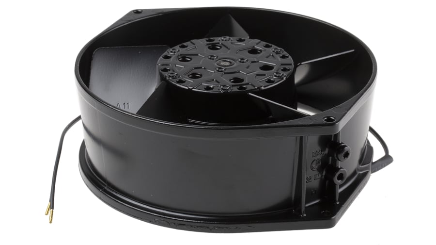 ebm-papst W2S130 Series Axial Fan, 115 V ac, AC Operation, 385m³/h, 47W, 980mA Max, 150 x 55mm – Model: W2S130-BM15-01