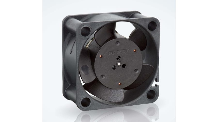 ebm-papst 400 Series Axial Fan, 24 V dc, DC Operation, 13.5m³/h, 1.6W, 71mA Max, IP20, 40 x 40 x 20mm – Model: 414H