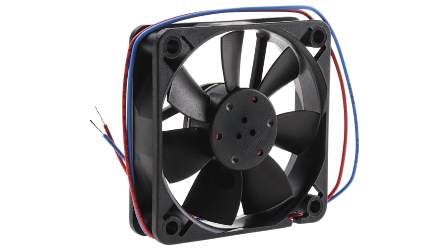 ebm-papst 600 F Series Axial Fan, 12 V dc, DC Operation, 33m³/h, 1.4W, 117mA Max, 60 x 60 x 15mm – Model: 612FH