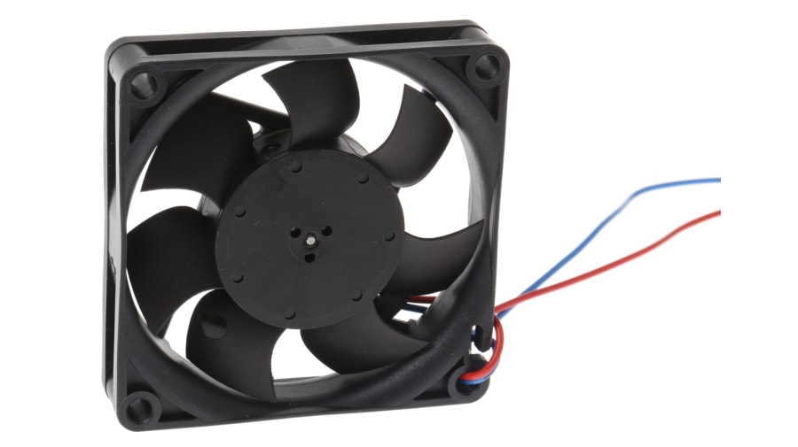 ebm-papst 700 F Series Axial Fan, 12 V dc, DC Operation, 44m³/h, 1.7W, 142mA Max, 70 x 70 x 15mm – Model: 712F