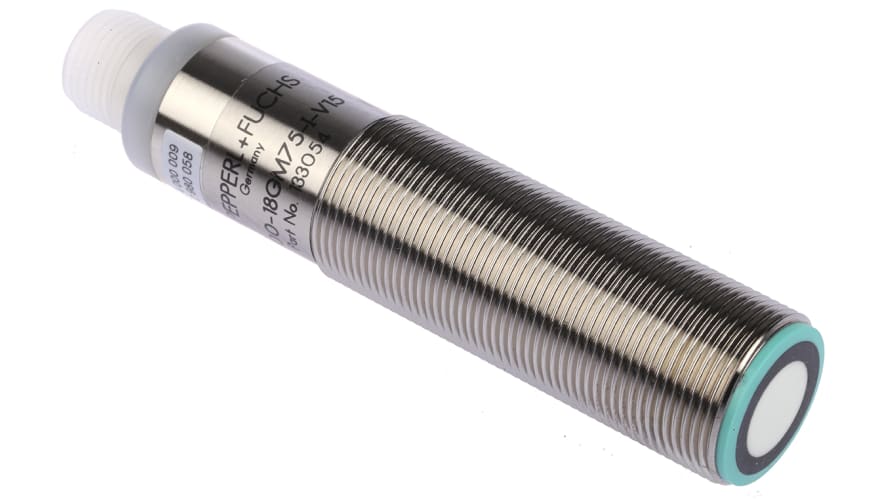 UB500-18GM75-I-V15, Pepperl + Fuchs Ultrasonic Barrel-Style Proximity Sensor, M18 x 1, 30 → 500 mm Detection, Analogue Output, 10 – Model: U