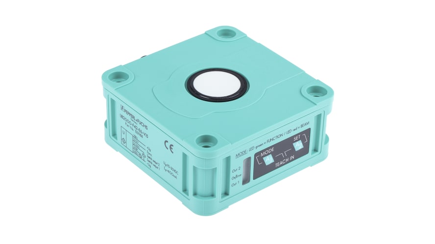 UB2000-F42-E6-V15, Pepperl + Fuchs Ultrasonic Block-Style Proximity Sensor, 60 → 2000 mm Detection, PNP Output, 10 → 30 V – Model: UB2000-F4