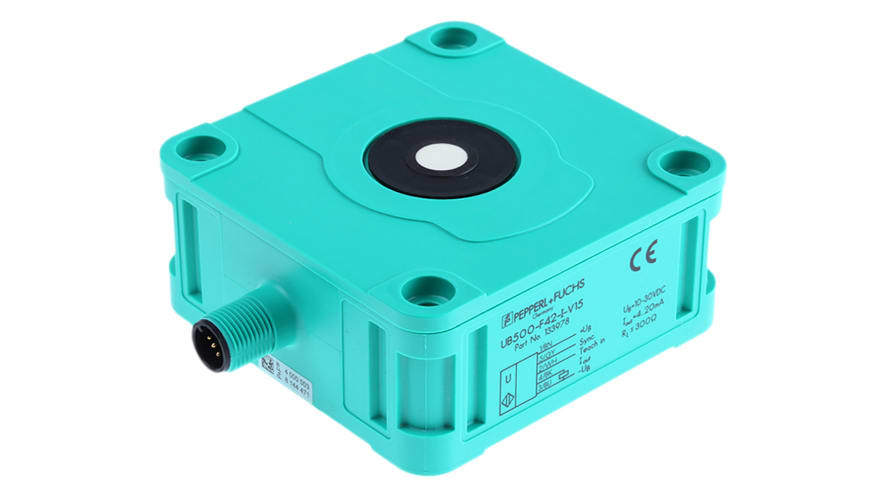 UB500-F42-I-V15, Pepperl + Fuchs Ultrasonic Block-Style Proximity Sensor, 30 → 500 mm Detection, Analogue Output, 10 → 30 – Model: UB500-F42