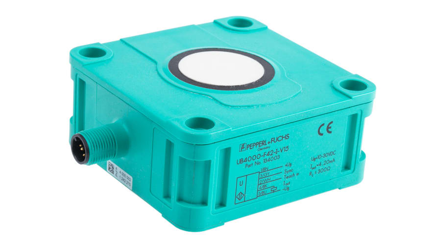 UB4000-F42-I-V15, Pepperl + Fuchs Ultrasonic Block-Style Proximity Sensor, 200 → 4000 mm Detection, Analogue Output, 10 → – Model: UB4000-F4