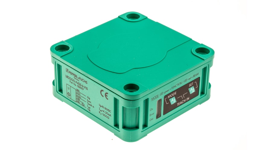 UB2000-F42S-I-V15, Pepperl + Fuchs Ultrasonic Block-Style Proximity Sensor, 60 → 2000 mm Detection, Analogue Output, 10 → 30 – Model: UB2000