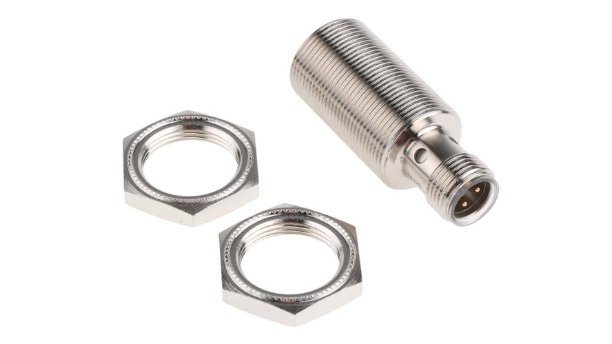 NBB8-18GM30-E2-V1, Pepperl + Fuchs Inductive Barrel-Style Proximity Sensor, M18 x 1, 8 mm Detection, PNP Output, 5 → 36 V dc, IP68 – Model: 