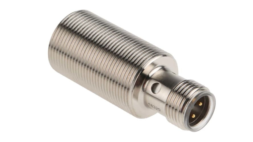 NBB8-18GM30-E2-V1, Pepperl + Fuchs Inductive Barrel-Style Proximity Sensor, M18 x 1, 8 mm Detection, PNP Output, 5 → 36 V dc, IP68 – Model: 