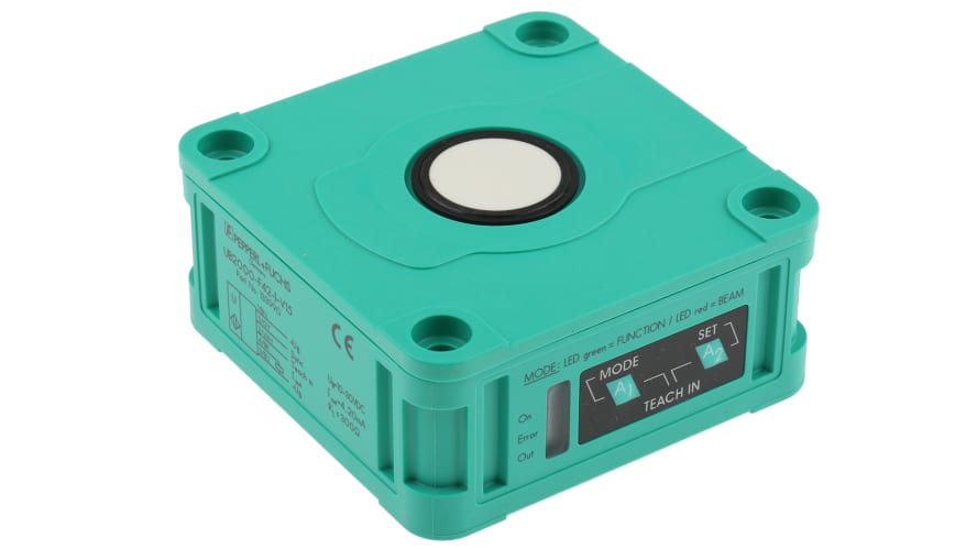 UB2000-F42-I-V15, Pepperl + Fuchs Ultrasonic Block-Style Proximity Sensor, 60 → 2000 mm Detection, Analogue Output, 10 → 30 – Model: UB2000-