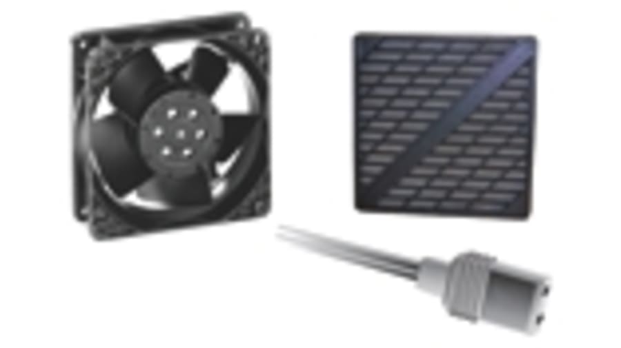 ebm-papst 4000 N Series Axial Fan Kit, 115 V ac, AC Operation, 180m³/h, 18W, 119 x 119 x 38mm