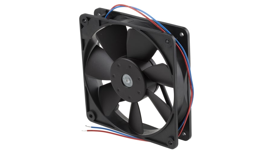 ebm-papst 4400 F Series Axial Fan, 12 V dc, DC Operation, 94m³/h, 1.3W, 108mA Max, 119 x 119 x 25mm – Model: 4412FGL