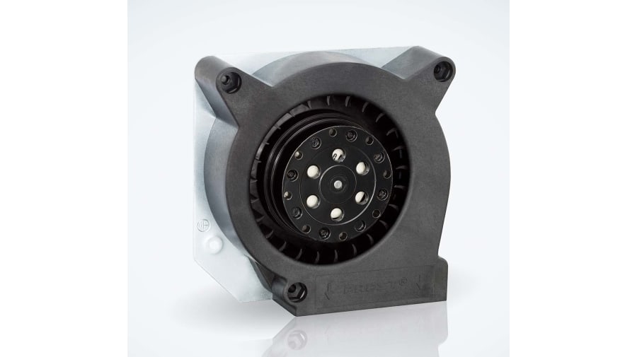 ebm-papst RL 90 N Series Centrifugal Fan, 230 V ac, 40m³/h, AC Operation, 120.6 x 120.6 x 37mm – Model: RL90-18/56