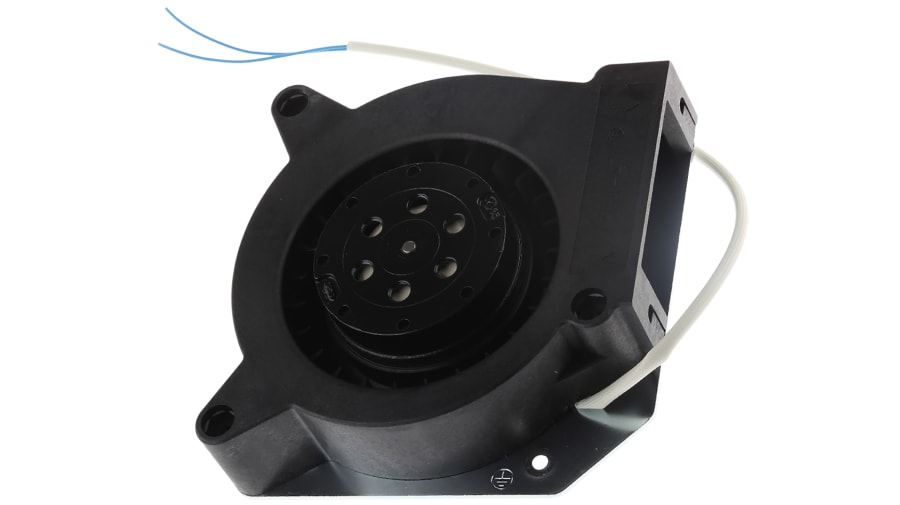 ebm-papst RL 90 N Series Centrifugal Fan, 115 V ac, 42m³/h, AC Operation, 120.6 x 120.6 x 37mm – Model: RL90-18/06