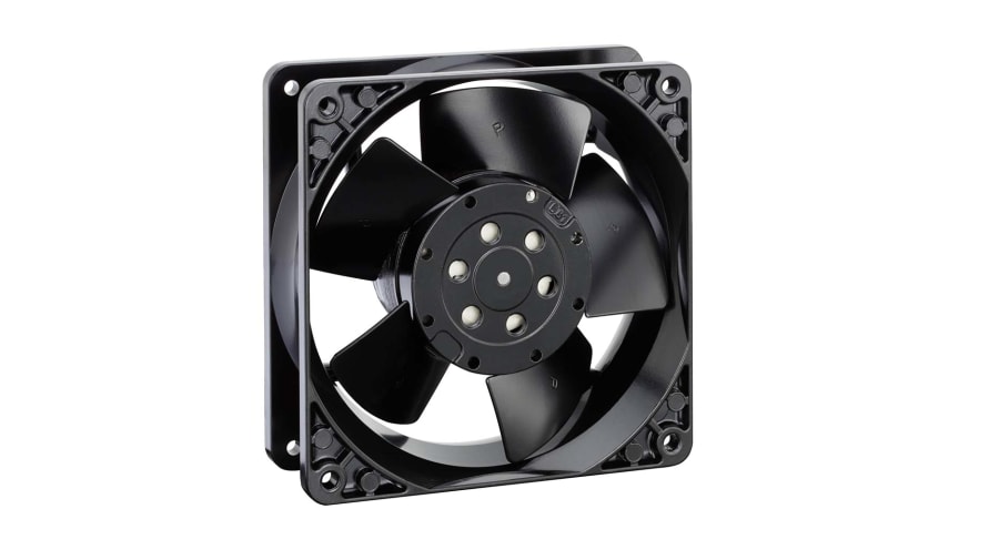 ebm-papst 4000 N Series Axial Fan, 115 V ac, AC Operation, 180m³/h, 20W, IP20, 119 x 119 x 38mm – Model: 4606N