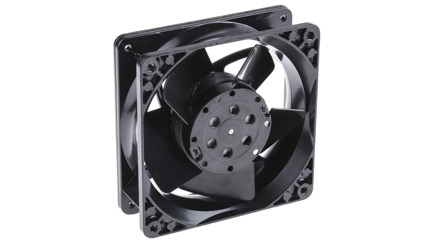ebm-papst 4000 N Series Axial Fan, 115 V ac, AC Operation, 180m³/h, 20W, IP20, 119 x 119 x 38mm – Model: 4606N