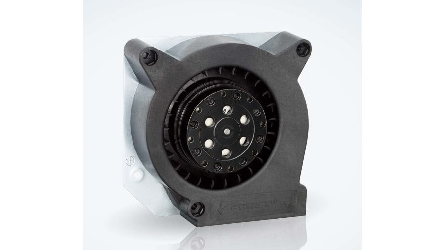 ebm-papst RL 90 N Series Centrifugal Fan, 230 V ac, 40m³/h, AC Operation, 120.6 x 120.6 x 37mm – Model: RL90-18/50