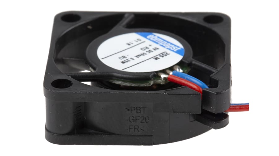 ebm-papst 250 Series Axial Fan, 5 V dc, DC Operation, 2.3m³/h, 200mW, 25 x 25 x 8mm – Model: 255M