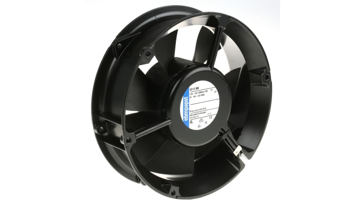 ebm-papst 6200 N Series Axial Fan, 12 V dc, DC Operation, 350m³/h, 12W, 172 x 51mm – Model: 6212NM