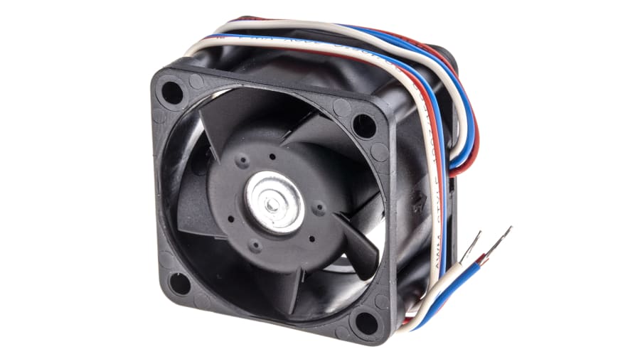 ebm-papst 400 Series Axial Fan, 24 V dc, DC Operation, 24m³/h, 3.6W, 40 x 40 x 25mm – Model: 414J/2HH