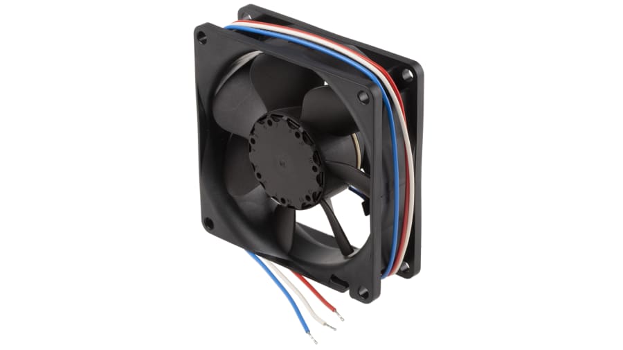 ebm-papst 8400 N Series Axial Fan, 12 V dc, DC Operation, 79m³/h, 2.8W, 80 x 80 x 25mm – Model: 8412N/2GH