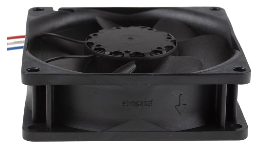 ebm-papst 8400 N Series Axial Fan, 24 V dc, DC Operation, 79m³/h, 2.8W, 80 x 80 x 25mm – Model: 8414N/2GH