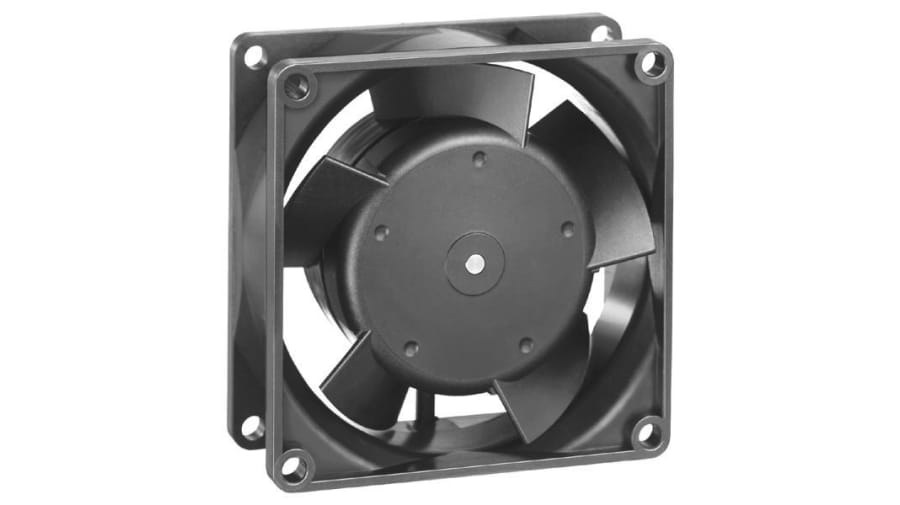 ebm-papst 8300 Series Axial Fan, 24 V dc, DC Operation, 32m³/h, 1W, 80 x 80 x 32mm – Model: 8314L