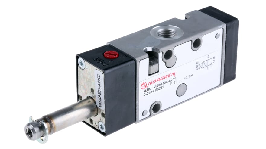 Norgren 3/2 Pneumatic Solenoid Valve - Solenoid/Pilot G 1/8 60 Series – Model: V60A413A-A2000