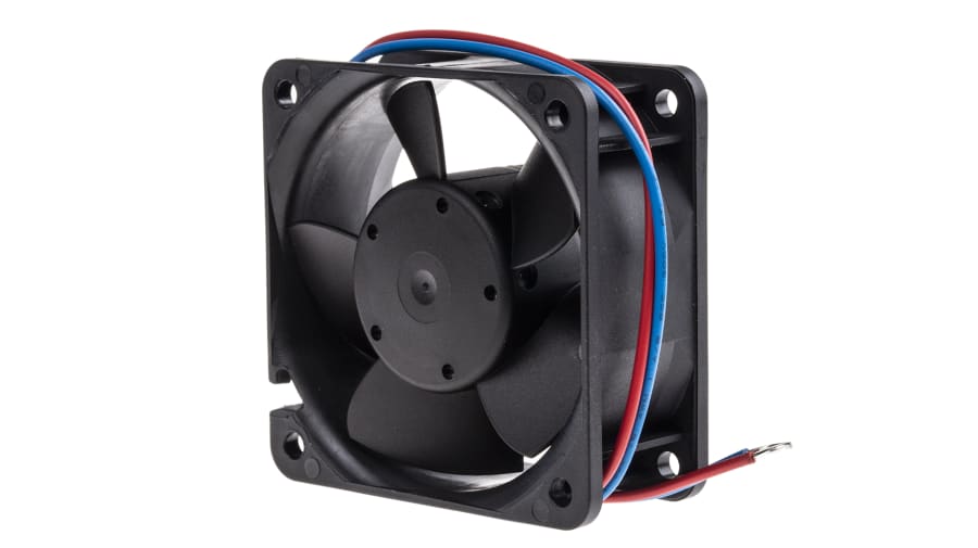 ebm-papst 600 N Series Axial Fan, 12 V dc, DC Operation, 42m³/h, 1.5W, 125mA Max, 60 x 60 x 25mm – Model: 612NN