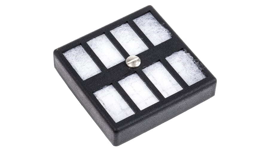 ebm-papst Fan Filter for 60mm Fans, PC, Synthetic Fibre Filter, Steel Frame, 65 x 65mm – Model: PMFA60L