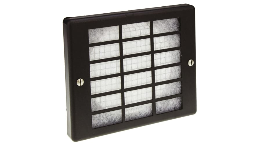 ebm-papst Fan Filter for 119mm Fans, PC, Synthetic Fibre Filter, Steel Frame, 162 x 136mm – Model: PMFA120