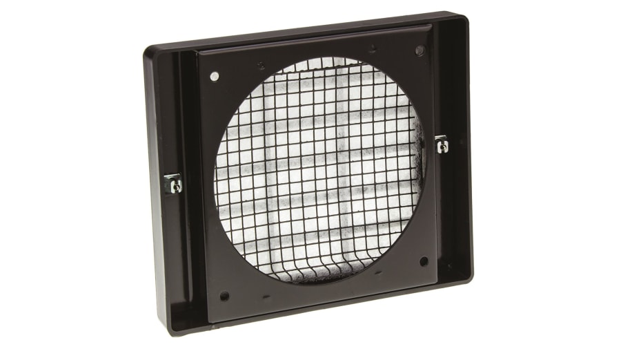 ebm-papst Fan Filter for 119mm Fans, PC, Synthetic Fibre Filter, Steel Frame, 162 x 136mm – Model: PMFA120