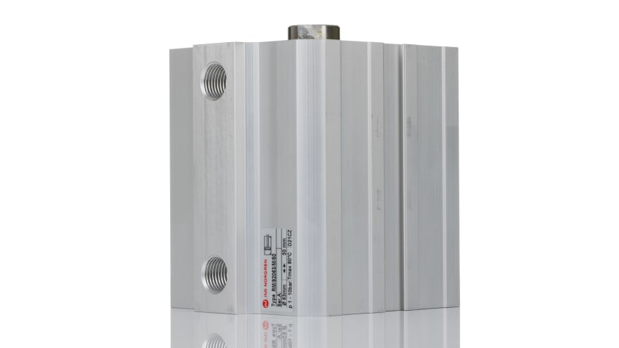 Norgren Pneumatic Compact Cylinder - 63mm Bore, 50mm Stroke, RM/92000/M Series, Double Acting – Model: RM/92063/M/50