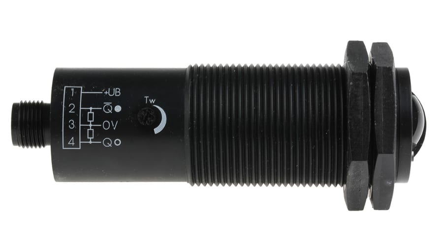 GLV30-8-2500/47/73C, Pepperl + Fuchs Diffuse Photoelectric Sensor, Barrel Sensor, 100 mm → 2.5 m Detection Range – Model: GLV30-8-2500/47/73