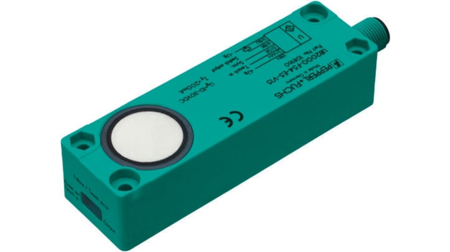 UB2000-F54-E5-V15, Pepperl + Fuchs Ultrasonic Block-Style Proximity Sensor, 80 → 2000 mm Detection, PNP Output, 10 → 30 V – Model: UB2000-F5