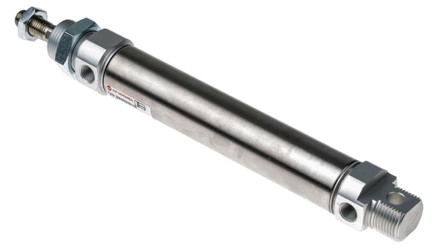 IMI Norgren Pneumatic Piston Rod Cylinder - 25mm Bore, 100mm Stroke, RM/8000/M Series, Double Acting – Model: RM/8025/M/100