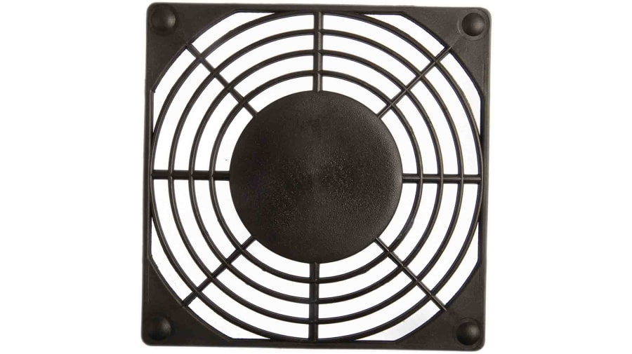 ebm-papst Plastic Finger Guard for 92mm Fans, 82.5mm Hole Spacing, 92 x 92mm – Model: 92439-2-2929