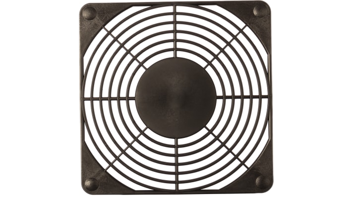 ebm-papst Plastic Finger Guard for 119 x 119mm Fans, 105mm Hole Spacing, 119 x 119mm – Model: 92164-2-2929