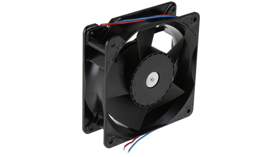 ebm-papst 4100 NH3 - S-Force Series Axial Fan, 24 V dc, DC Operation, 310m³/h, 19.5W, 812mA Max, 119 x 119 x 38mm – Model: 4114NH3