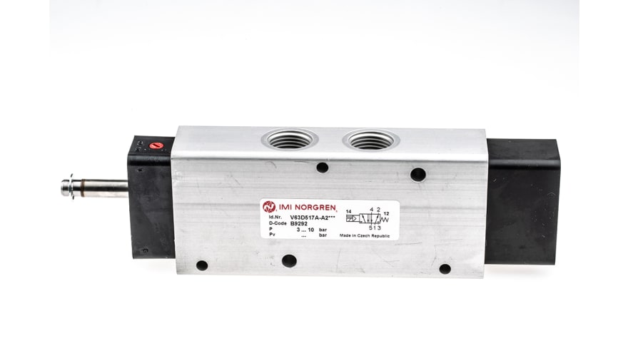 Norgren 5/2 Pneumatic Solenoid Valve - Solenoid/Spring G 1/2 V63 Series – Model: V63D517A-A2000