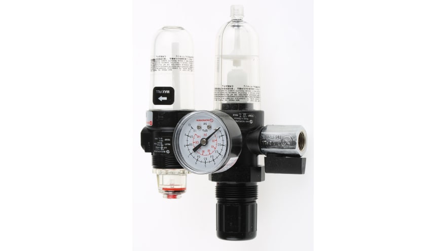 Norgren G 1/4 FRL, Automatic Drain, 40μm Filtration Size - Without Pressure Gauge – Model: BL07-201