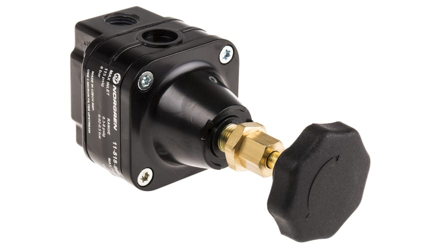 Norgren G 1/4 Pneumatic Regulator -, 1/4in, 8bar max. input – Model: 11-818-999