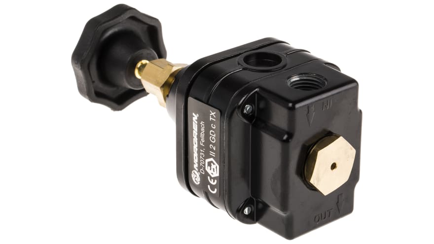 Norgren G 1/4 Pneumatic Regulator -, 1/4in, 8bar max. input – Model: 11-818-999