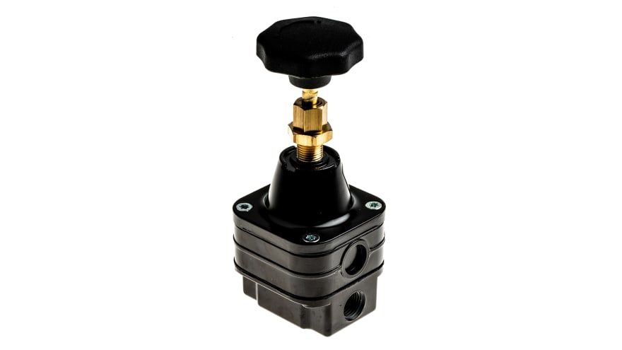 Norgren G 1/4 Pneumatic Regulator - 0.4bar to 10bar, 1/4in, 14bar max. input – Model: 11-818-110