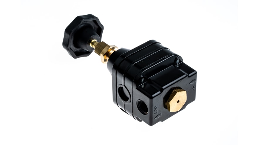 Norgren G 1/4 Pneumatic Regulator - 0.4bar to 10bar, 1/4in, 14bar max. input – Model: 11-818-110