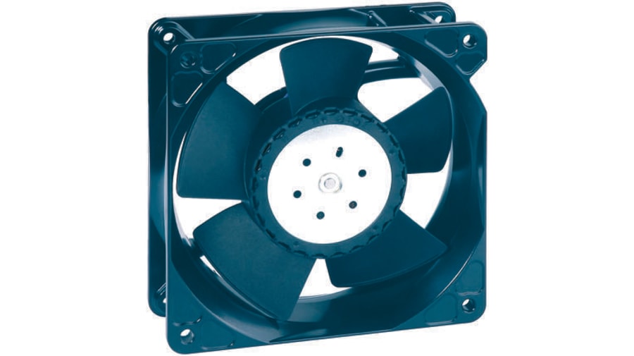 ebm-papst 4100 NH7 - S-Force Series Axial Fan, 48 V dc, DC Operation, 500m³/h, 90W, 119 x 119 x 38mm – Model: 4118N/2H7P