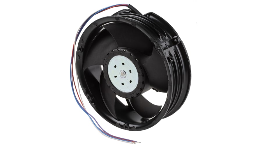 ebm-papst 6300 TD - S-Force Series Axial Fan, 24 V dc, DC Operation, 600m³/h, 41W, IP20, 172 x 51mm – Model: 6314/2TDHP