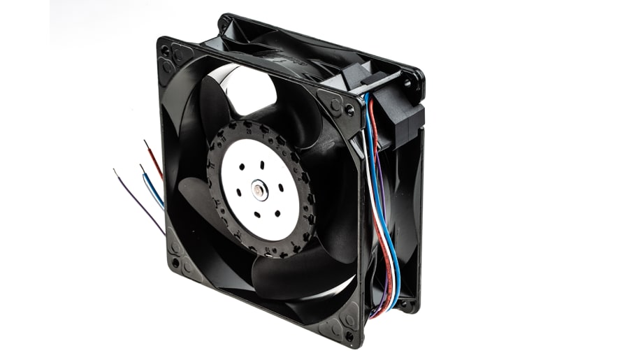 ebm-papst 5300 TD - S-Force Series Axial Fan, 48 V dc, DC Operation, 670m³/h, 149W, 140 x 140 x 51mm – Model: 5318/2TDH4P